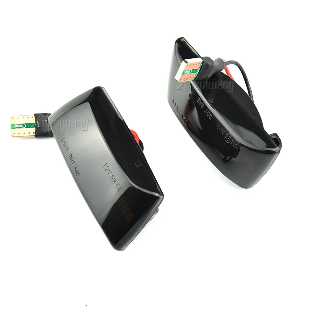 2pcs Dynamic Side Indicator LED Repeater Turn Signal Marker Light Lamp For Opel Adam Astra H GTC VXR Corsa D For Holden Barina