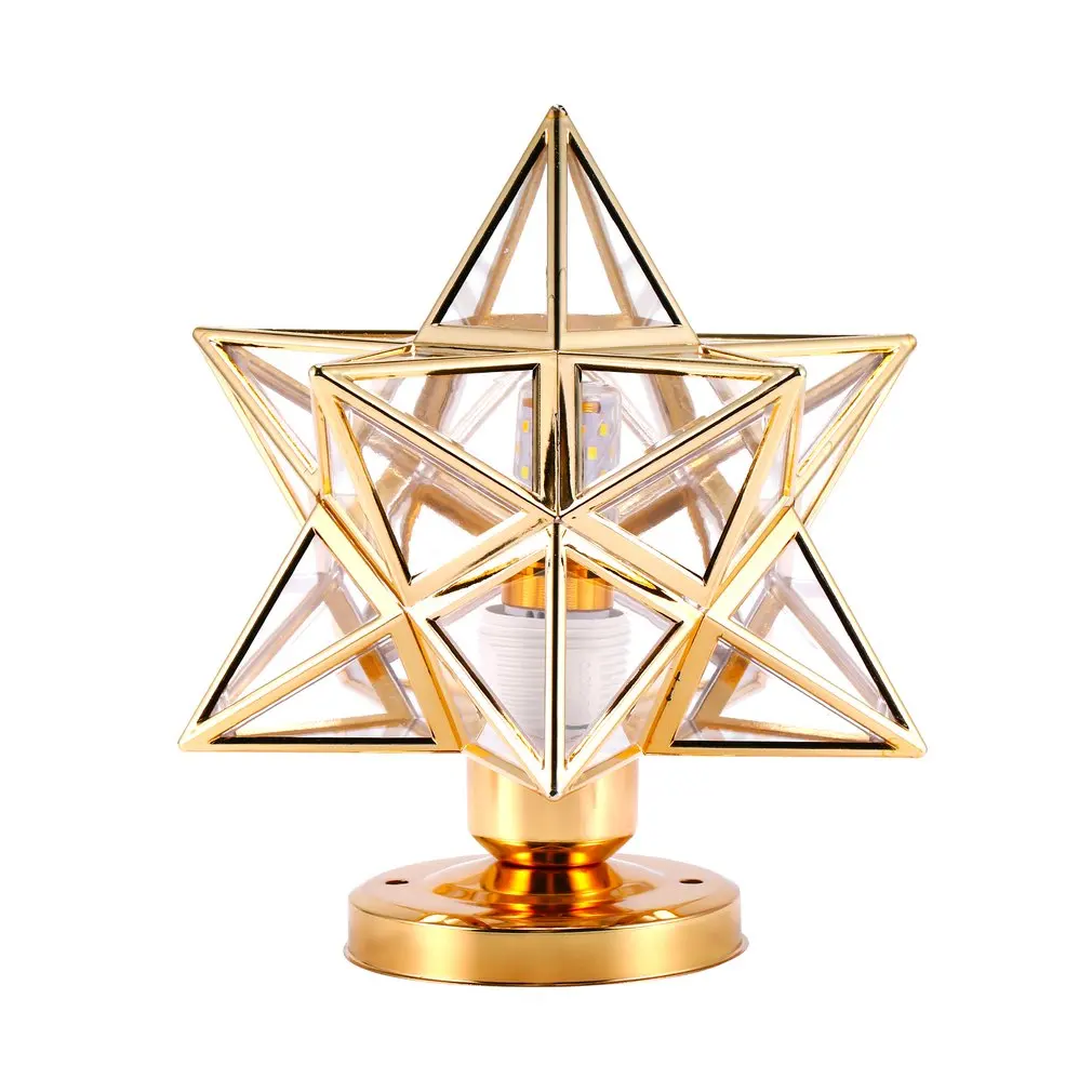 

Five Star Lamp Modern Simple Diamond Star Gold Transparent Lamp Porch Supplies Decoration Aisle Supplies