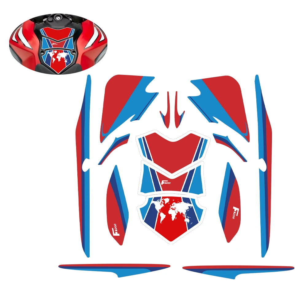 Motorcycle Full Set Fairing Stickers Waterproof Decoration Decals Fit For F700GS F700 GS gs F 700GS