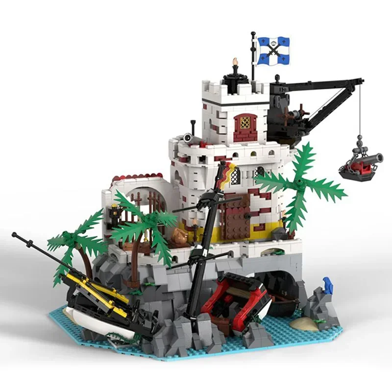 Moc Gebäude Ziegel Burg Modell Eldorado Schiff Wrack Festung Technologie Modulare Blöcke Geschenk Spielzeug Für Kinder DIY Sets Montage