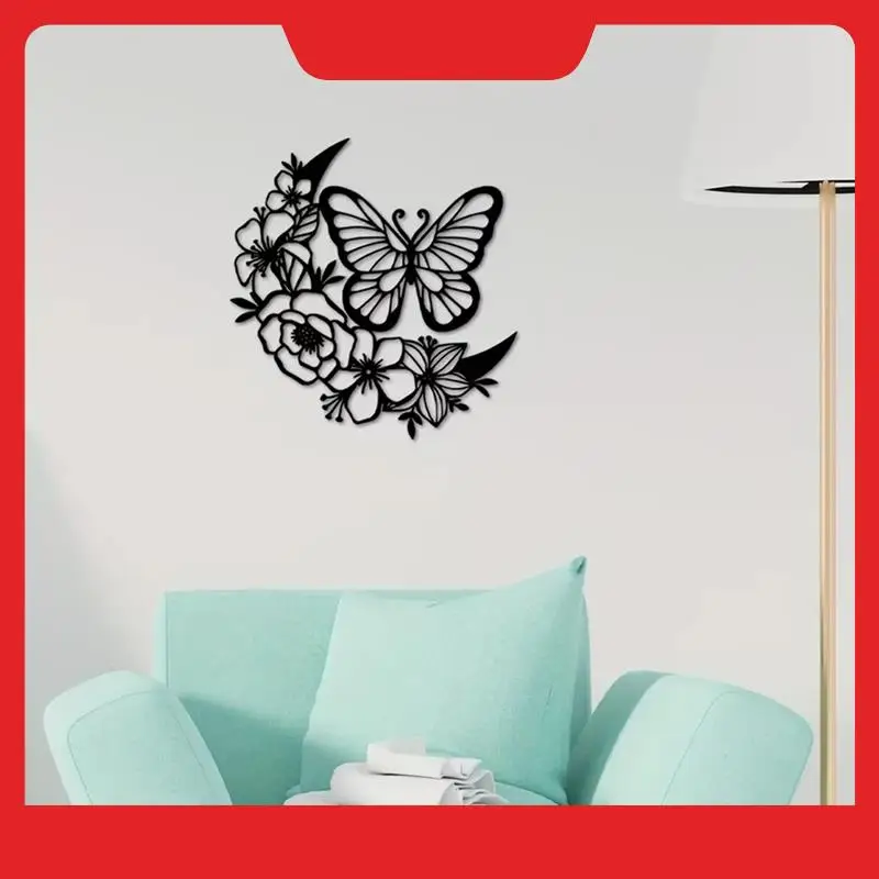 Butterfly Flower Wall Hanging - Perfect For Home Decor Birthday Parties And Holidays Hanging Wall Art Home Decor