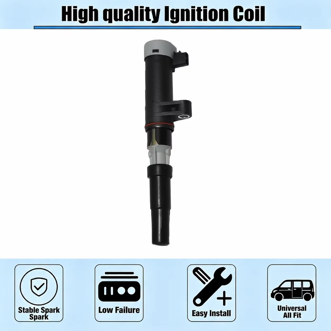 4PCS 7700107177 Ignition Coil Packs UF653 for RENAULT Clio Kangoo Logan Laguna Megane Scenic Duster Kaptur 1.4 1.6 2.0