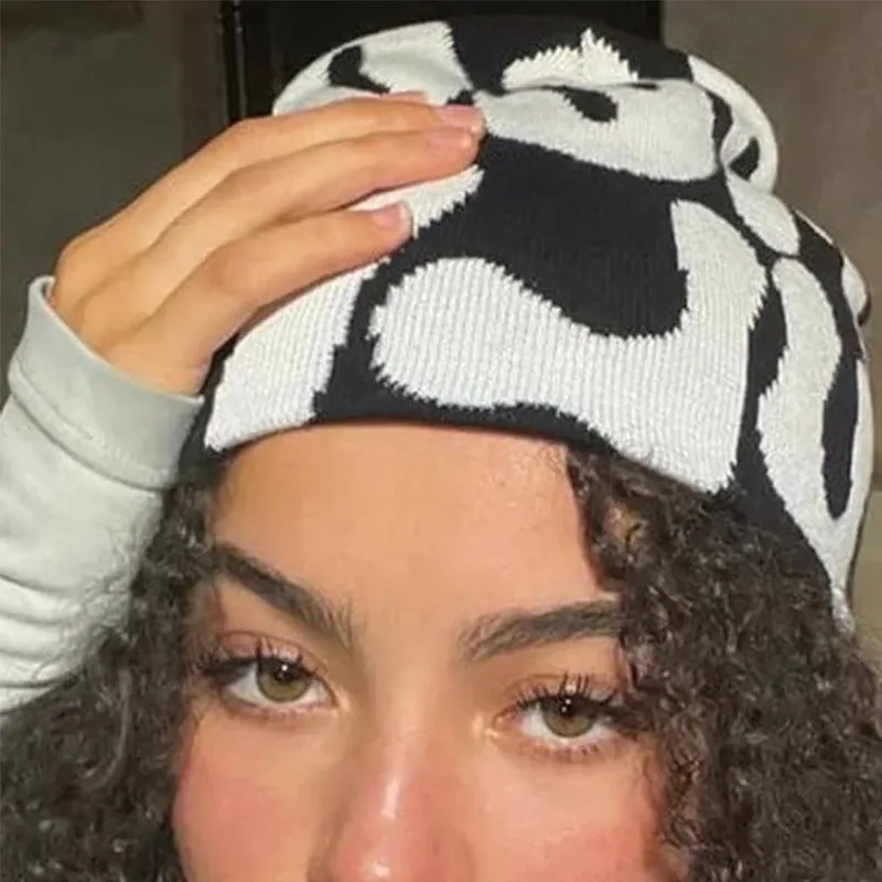 

Winter Streetwear Y2K Unisex Knitted Beanies Skullies Hats