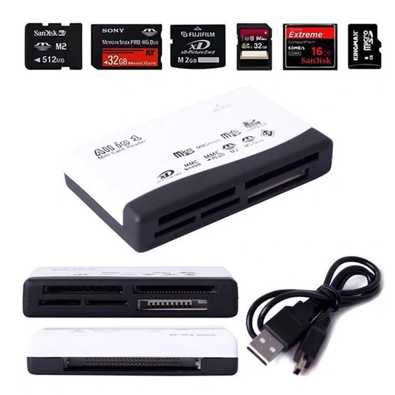 

UTHAI TF18 USB 2.0 высокоскоростной считыватель карт SD TF MS компьютер шесть в одном M2 многофункциональный кард-ридер XD CF-карта