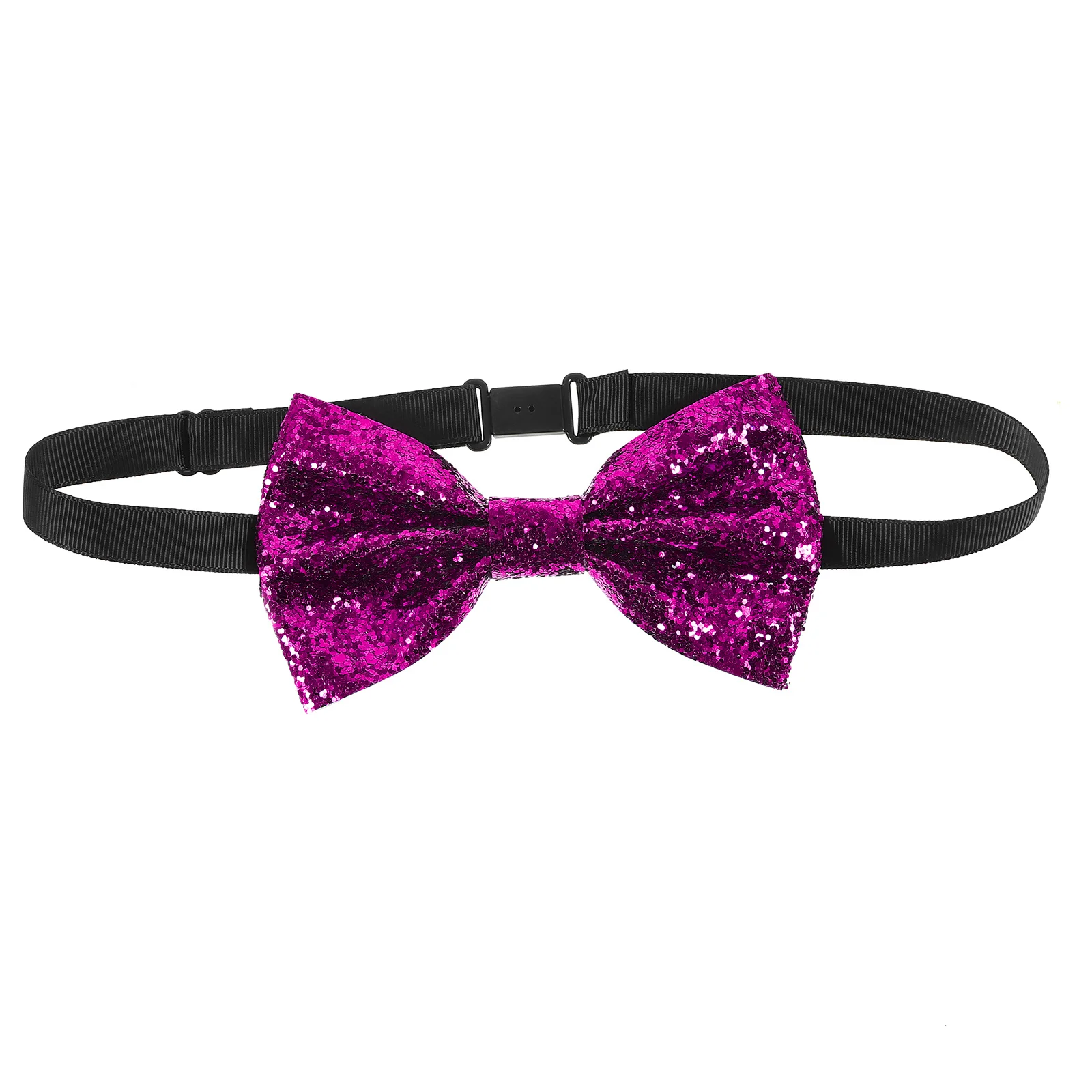 

Adult Adjustable Glitter Bow Tie Pre-Tied Bowtie for Men Wedding Party Tuxedo Decorative Sparkling Bow Tie Bowtie for Men