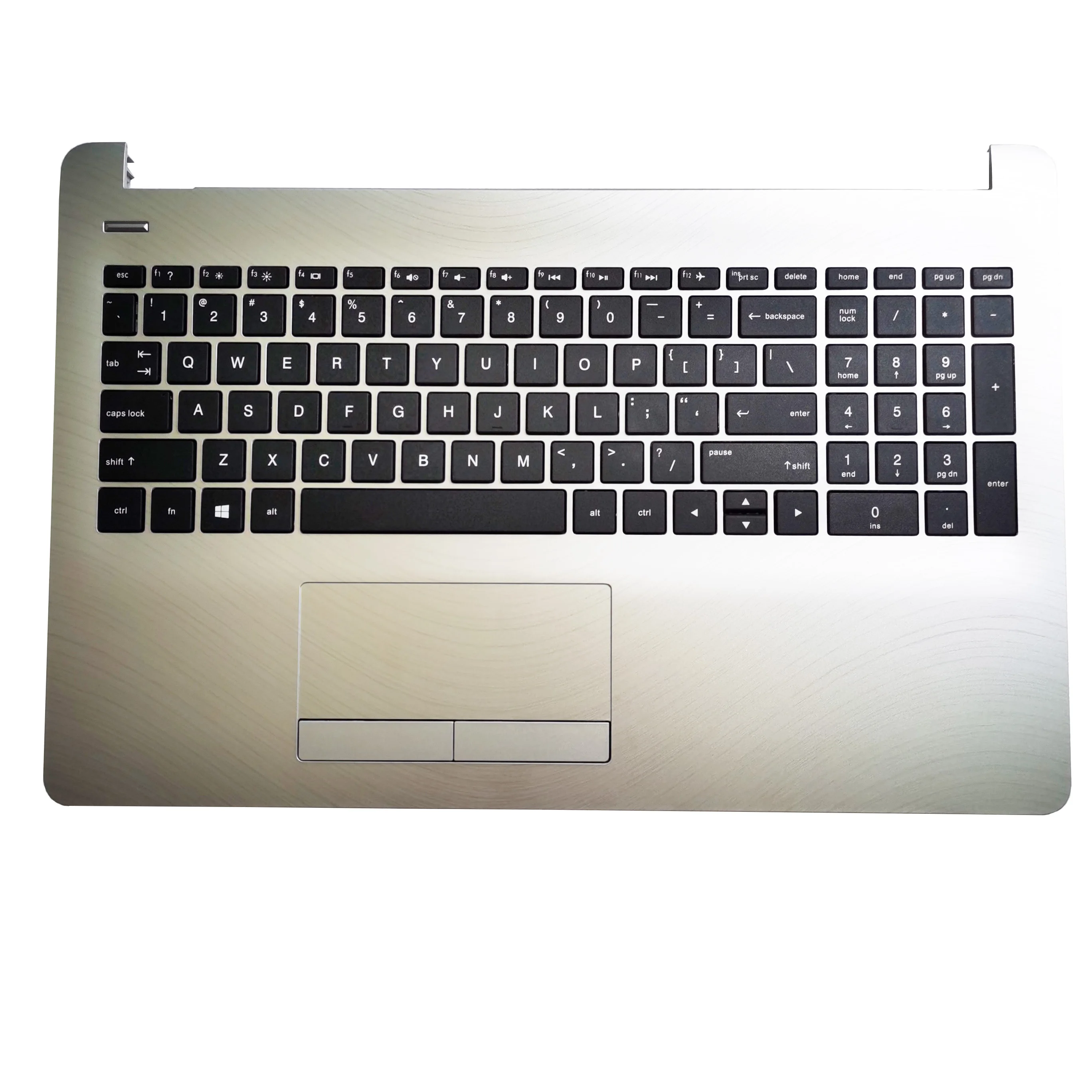 

FOR HP Pavilion 15-BS 15-BW 250 G6 255 256 G6 silvery palmrest cover US keyboard Touch Pad AP204000671 NEW PALMREST