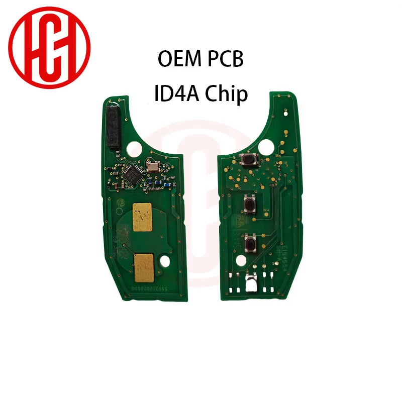 RX2RKEL9 Origianl 4A Chip PCB/MQB48 Chip 433MHz Flip SIP22 Car Remote Key 2ADFTFI5AM433TX For Jeep Renegade 2016 2017 2018