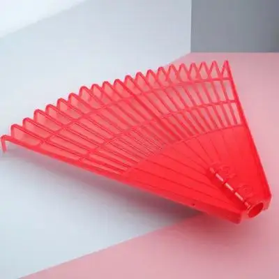 21 Tooth Plastic Leaf Rake for Lawn Garden Hand Held Rake Grass Weeding Yard Farming Equipment Lightweight
