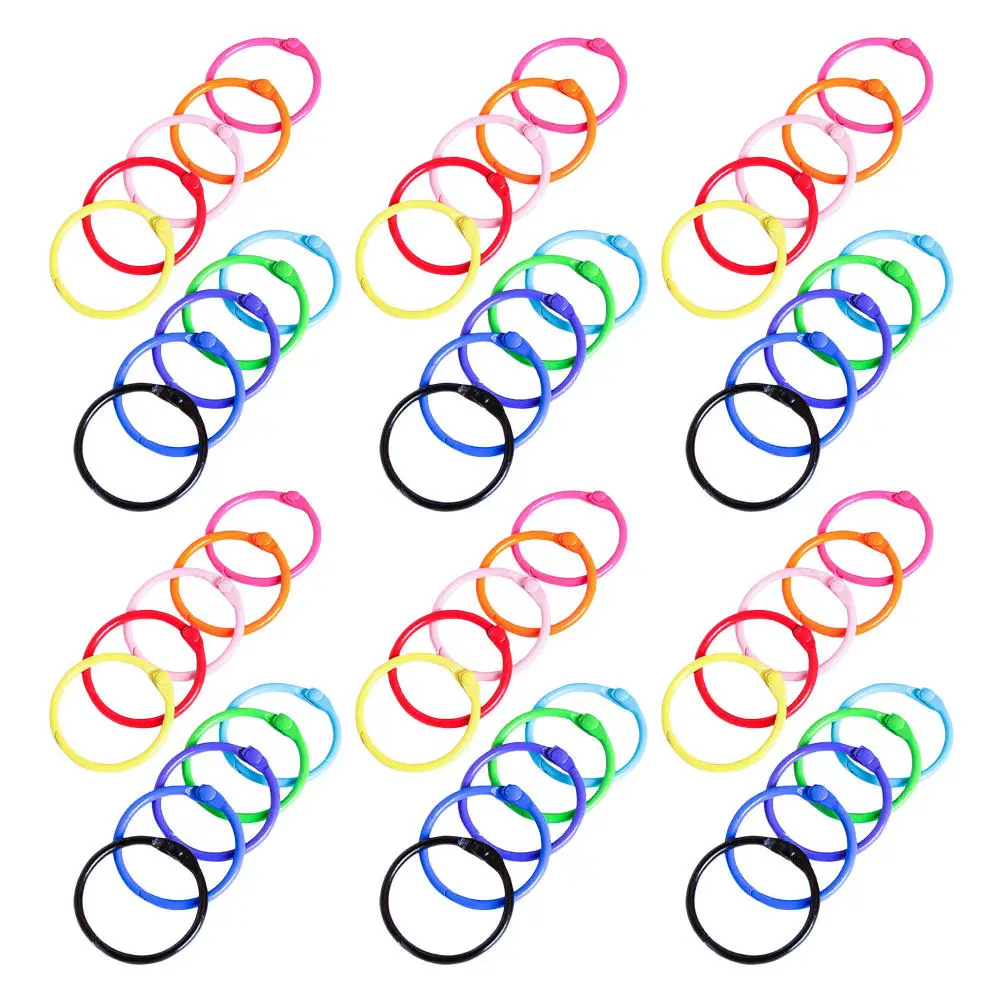 120Pcs Sturdy Metal Binding Rings for Notebook Index Card Flashcard Binder Book Ring Organizer Wear-Resistant Smooth Finish