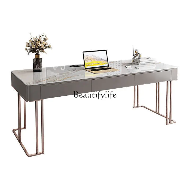 

Light Luxury Rock Plate Modern Minimalist Desktop Computer Desk Writing Desk Desk