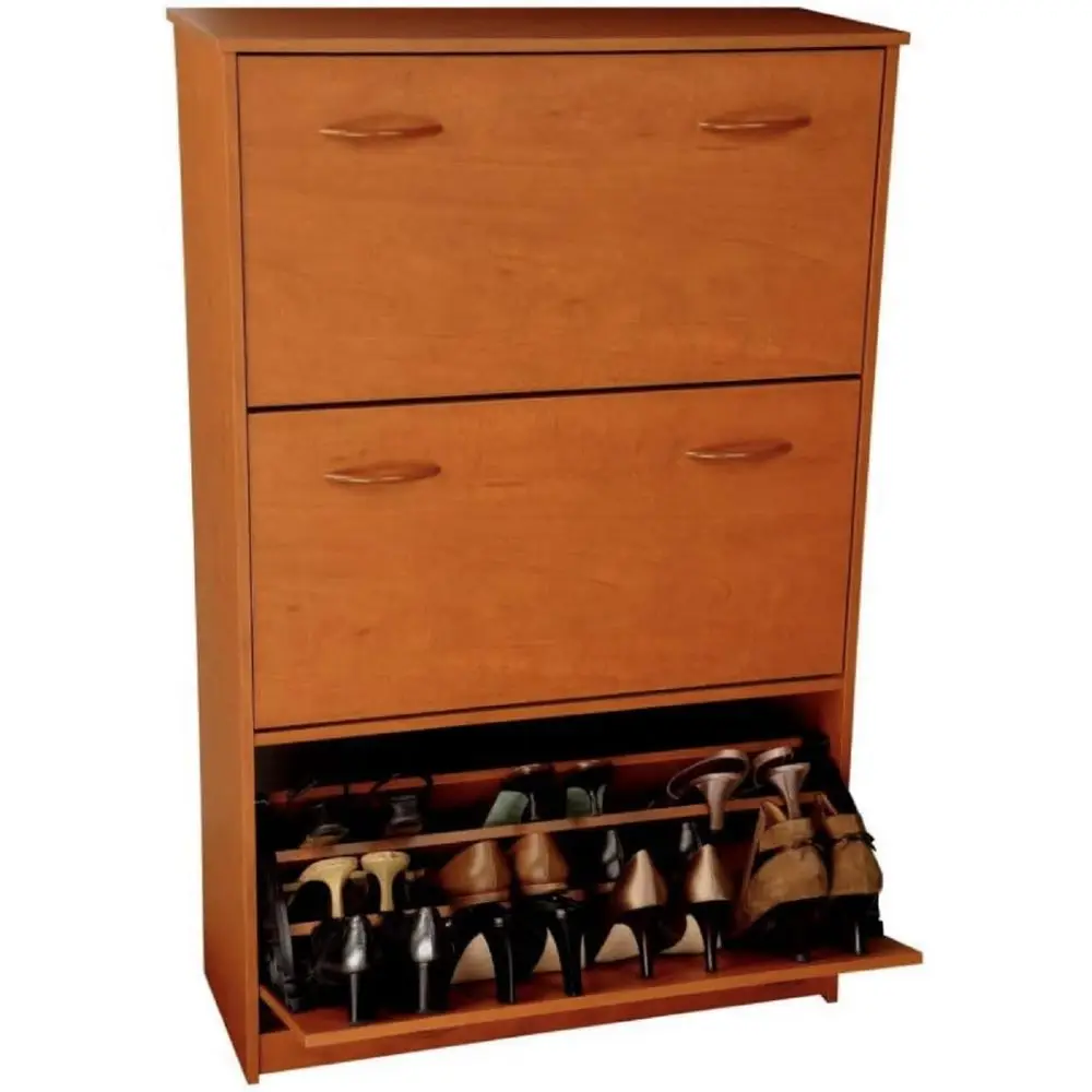 

Трехуровневая полка для обуви Cherry — штабелируемая полка для хранения