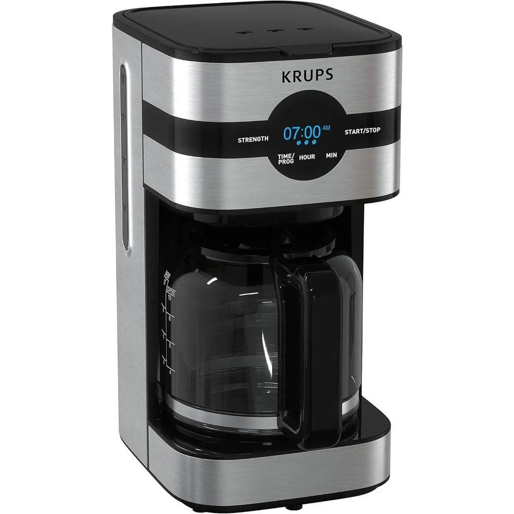 Simply Brew Stainless Steel Drip Coffee Maker 10 Cup 900 Watts Digital Control, Coffee Filter, Drip Free