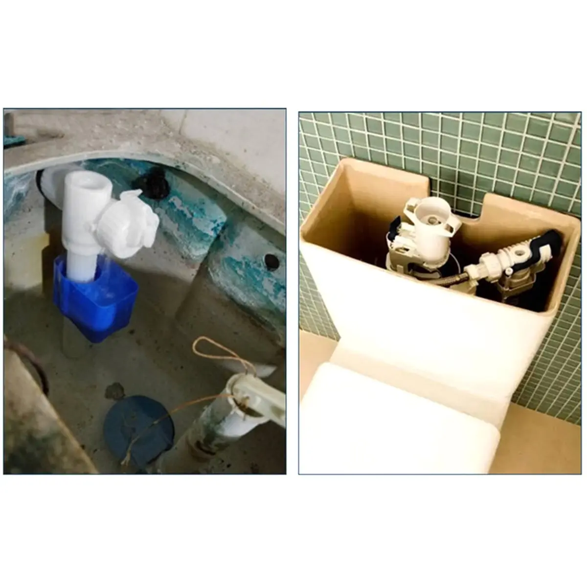 PHONE&GEAR Cistern Filling Valve G3/8 G1/2 Inch Brass Connection Adjustable Toilet Inlet Valve Universal Cistern Fill Flush Val