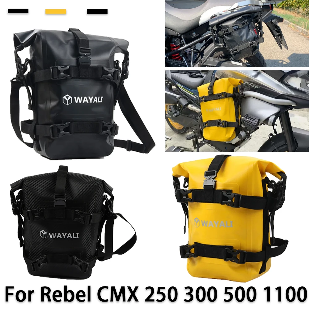 For HONDA Rebel CMX 1100 500 300 250 CMX1100 CMX500 CL500 Moto Frame Crash Bars Waterproof Bag Bumper Repair Tool Placement Bag