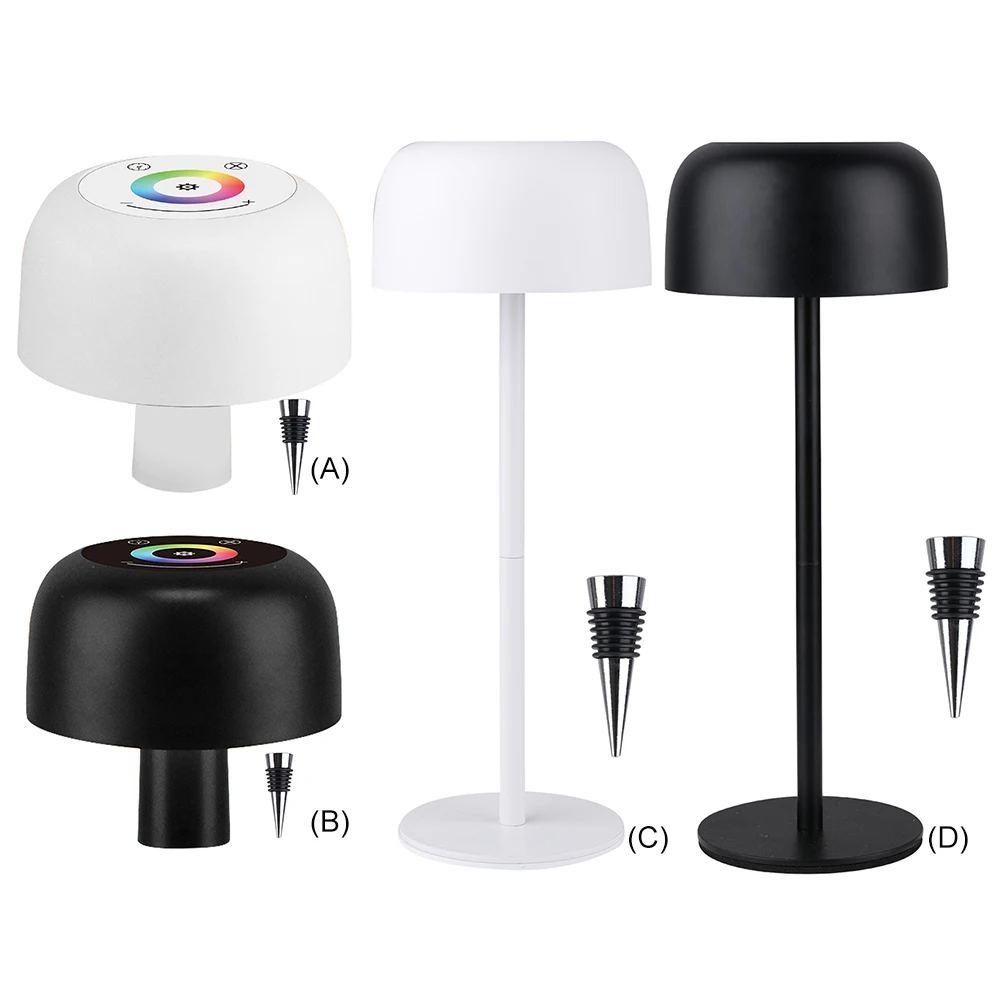 Bottiglia di vino LED ricaricabile temporizzazione portatile lampada da tavolo Cordless Touch dimmerabile lampada bottiglia Pridola per la casa Bar Cafe Decor