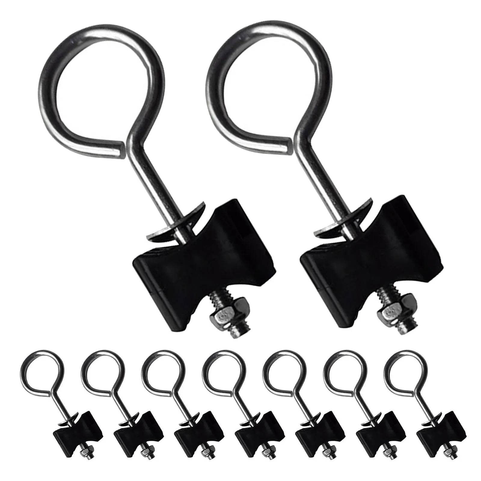 Trampoline Bolts 9 Piece Heavy Duty Galvanized Steel Weather Resistant for Frame Net Poles and Spring Anchors