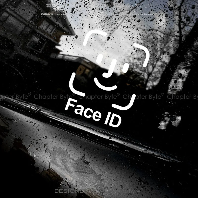 NovaAcc Face Recog Fun Stickers Personalized Funny Stickers Waterproof Stickers for Tesla Model Y 3 X S Car Exterior Accessories