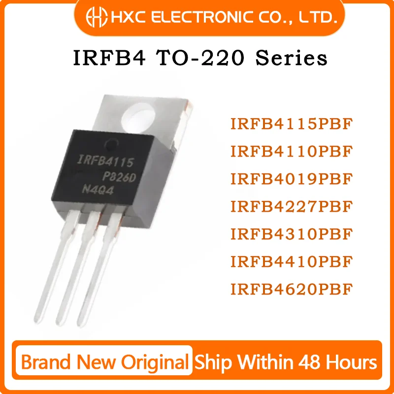 

10Pcs IRFB4115PBF IRFB4110PBF IRFB4019PBF IRFB4227PBF IRFB4310PBF IRFB4410PBF IRFB4620PBF field effect transistor TO-220