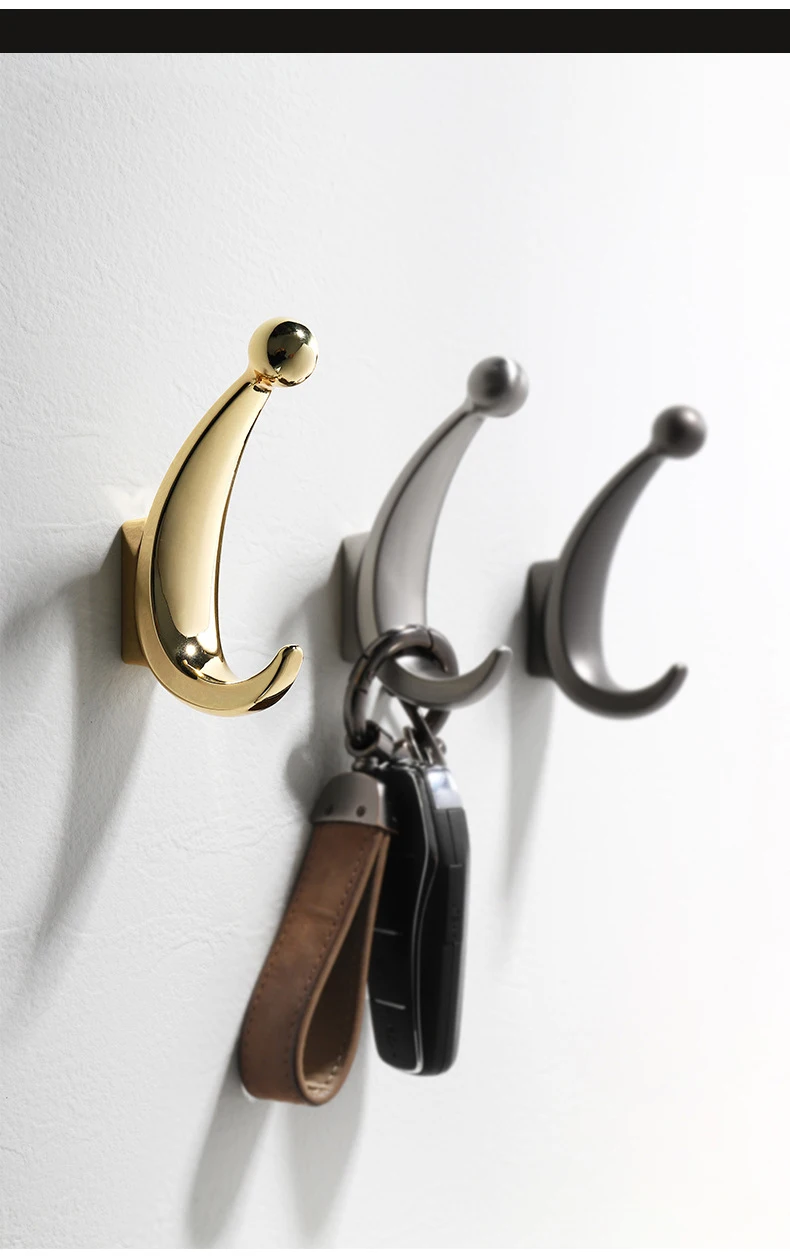 WV Moderne Wand Hängende Kleidung Haken Schlafzimmer Robe Haken Wohnzimmer Parlor Mantel Haken Schlafzimmer Robe Haken Handtuch Haken Bad Zubehör badezimmerzubehör badezimmer haken küchen schrank aufbewahrung kleiderbü – Detail 19