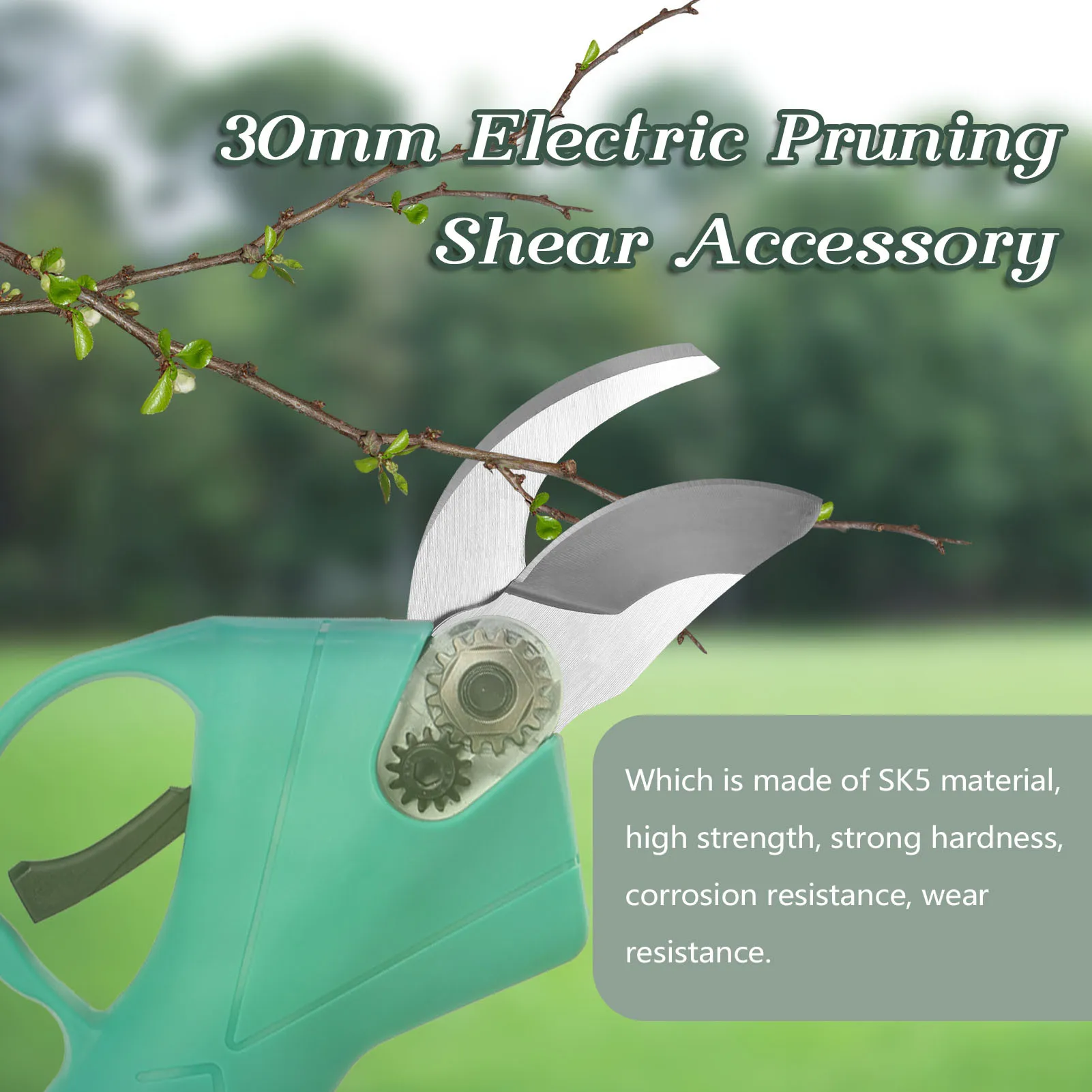 SK5 Cordless Pruner Cutting-Blade 25mm Electric Pruning Shear Accessory Efficient Fruit Tree Bonsai Pruning Branches Garden Tool