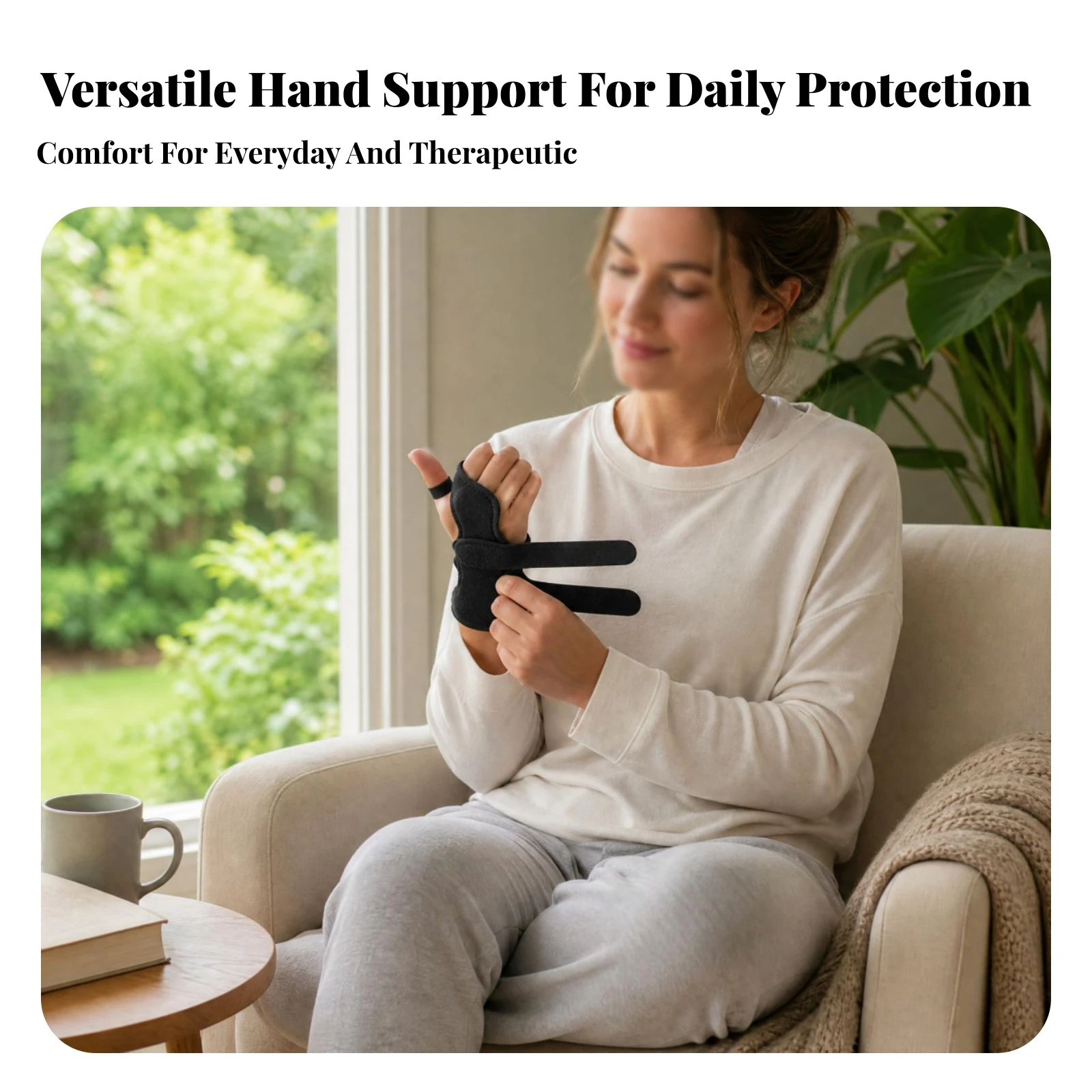 Finger Splint Brace Adjustable Finger Brace Soft Textile