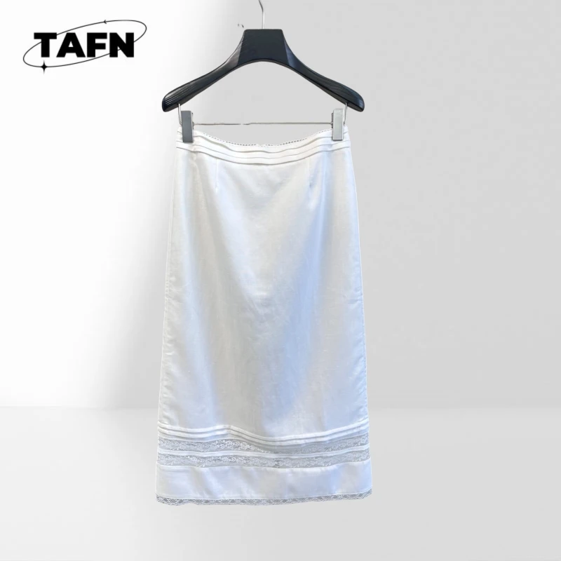 Damenmode-Rock mit schlichtem Design, Midi-Länge, Alltagskleidung, Lässiger Chic-Stil BA0970