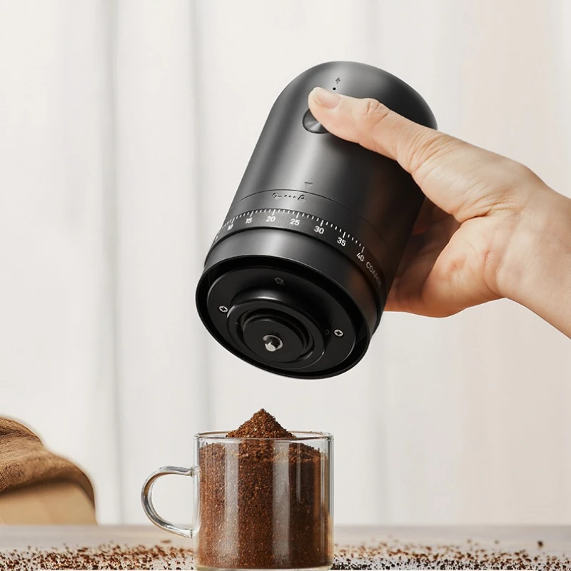 

40 Gears External Adjustable USB Electric Coffee Grinder - New Portable Rechargeable, Mini Household Coffee Bean Grinder