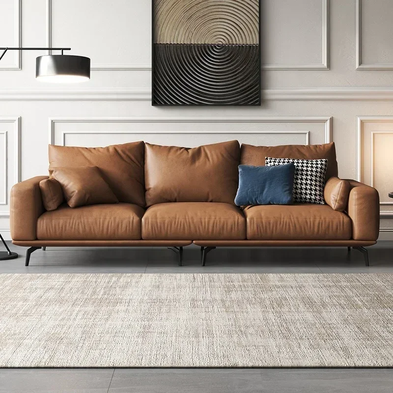 

for Waterproof Three Seater Sofa Living Room Furniture Italian Microfiber Fabric Modern Couch Sofa