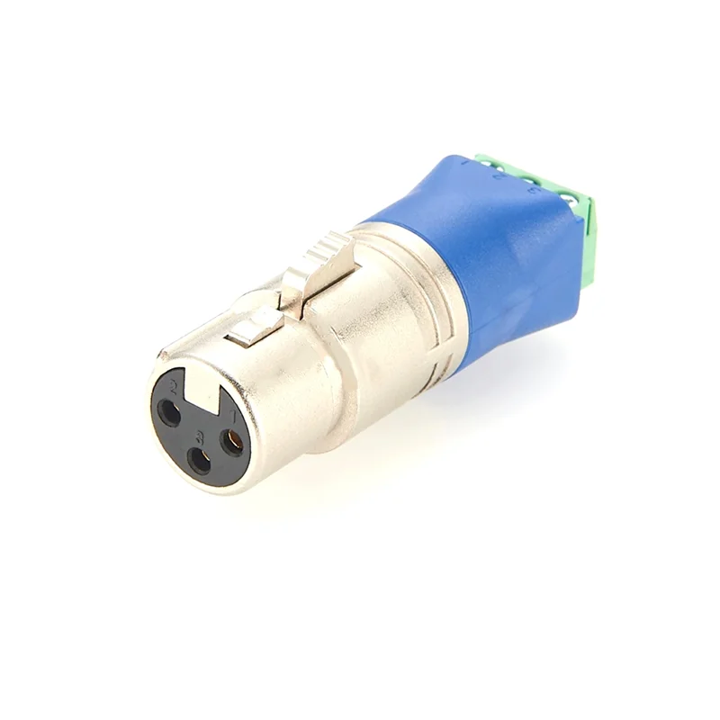 

ABJF-3-Pin Male XLR To Screw Terminal Adapter Solderless XLR Terminal Block Microphone Audio Connector For DMX512