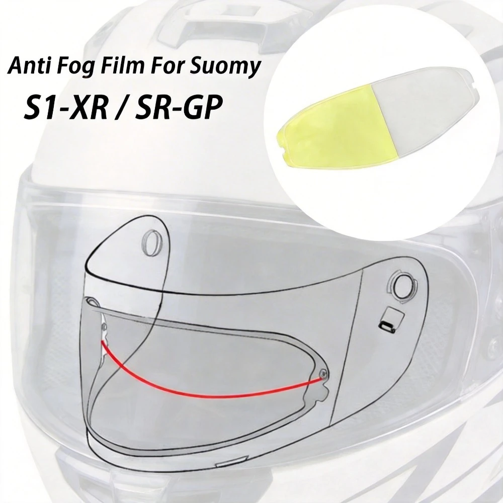 Visor Anti Fog Film Motorcycle Helmets Accessories For Suomy S1-XR SR-GP Helmet Anti Fog Film