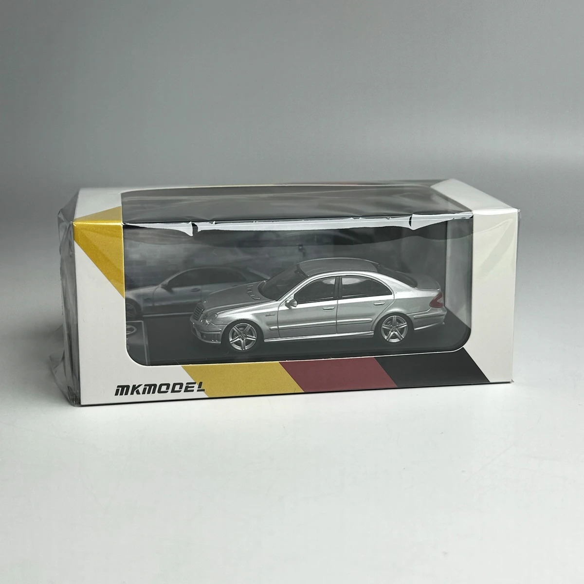 Stocks MK Model 1:64 E63 W211 Diecast Scale Model Car Silver And Grey In 2024