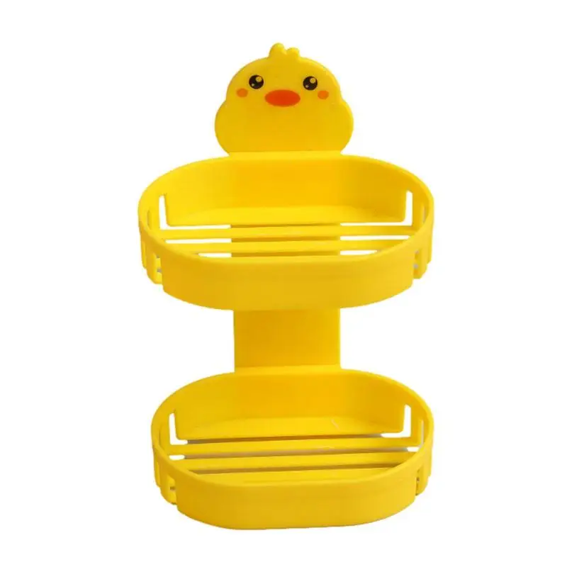 Soap Dishes For Bathroom Bathroom Soap Dish Tray 2 Tier Dish Sponge Holder Suction Cup Soap Container Detachable Tray For Shower