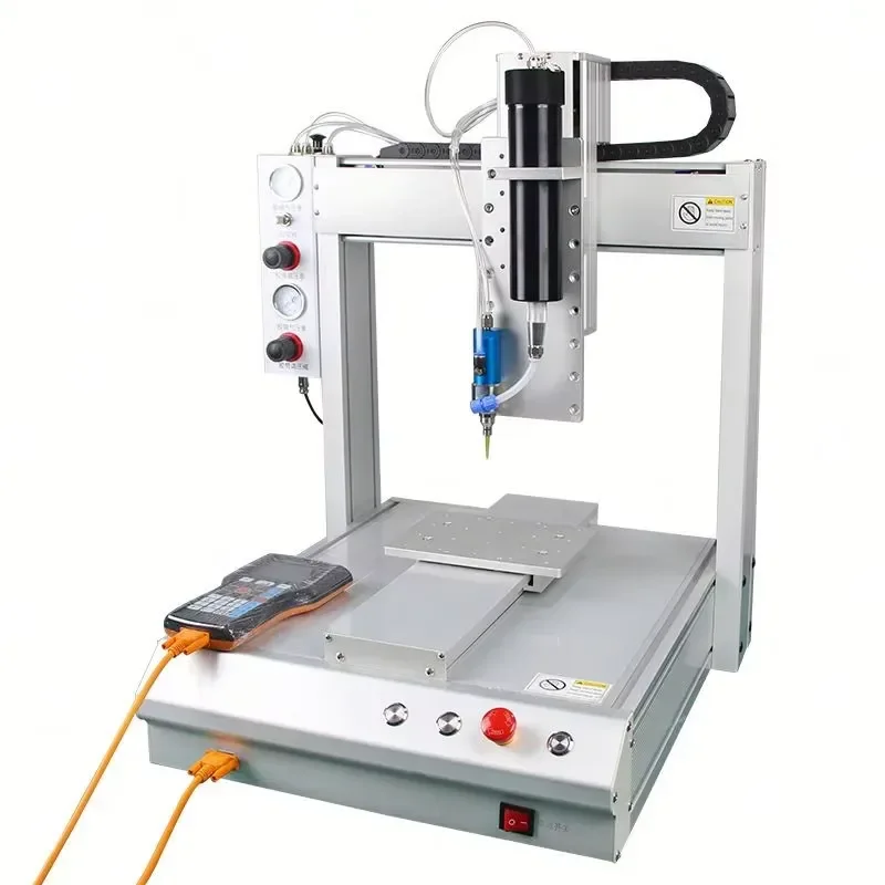 Desktop 3 Axis Glue Dispenser for 300 330ml Silicone Rubber Adhesive Sealant Automatic Precision Fluid Controller