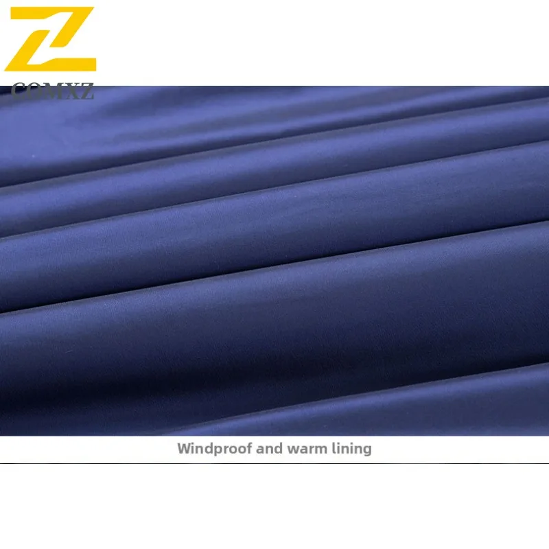 COMXZ 90% White Duck Down Autumn Winter Lightweight Men Stand Collar Hooded Short Style Waterproof Windproof Warm Leisure Parka