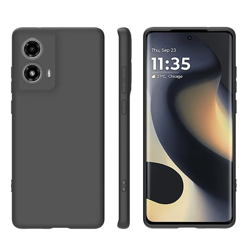 Para Moto G85 5G Capinha G 85, TPU Macio, Preto, Fino, Fosco Capa de Silicone para Motorola Moto G85, Tampa Traseira, Capas de Telefone MotoG85