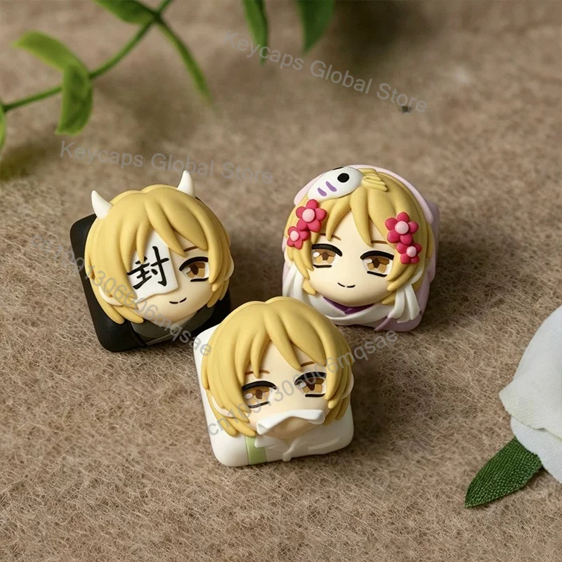 ‌Natsume's Book of Friends series resin keycaps ESC key MX Cross Anime periphery keycap for Mechanical keyboard accessories