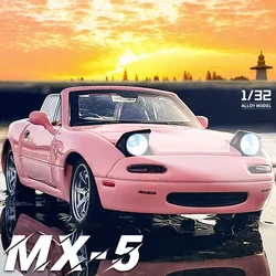 1:32 Mazda MX5 MX-5 RX7 Supercar lega di metallo pressofuso giocattolo modello di auto da collezione regalo di compleanno suono e luce giocattolo per bambini hobby