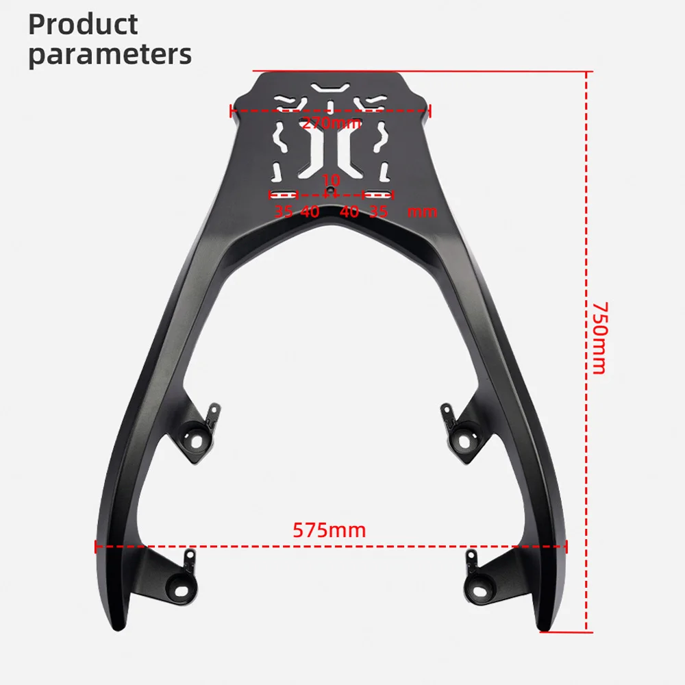 For Yamaha XMAX300 XMAX 300 2017 2018 2019 2020 2021 2022 2023 2024 2025 Motorcycle Rack Luggage Rack Trunk Rear Shelf Aluminum