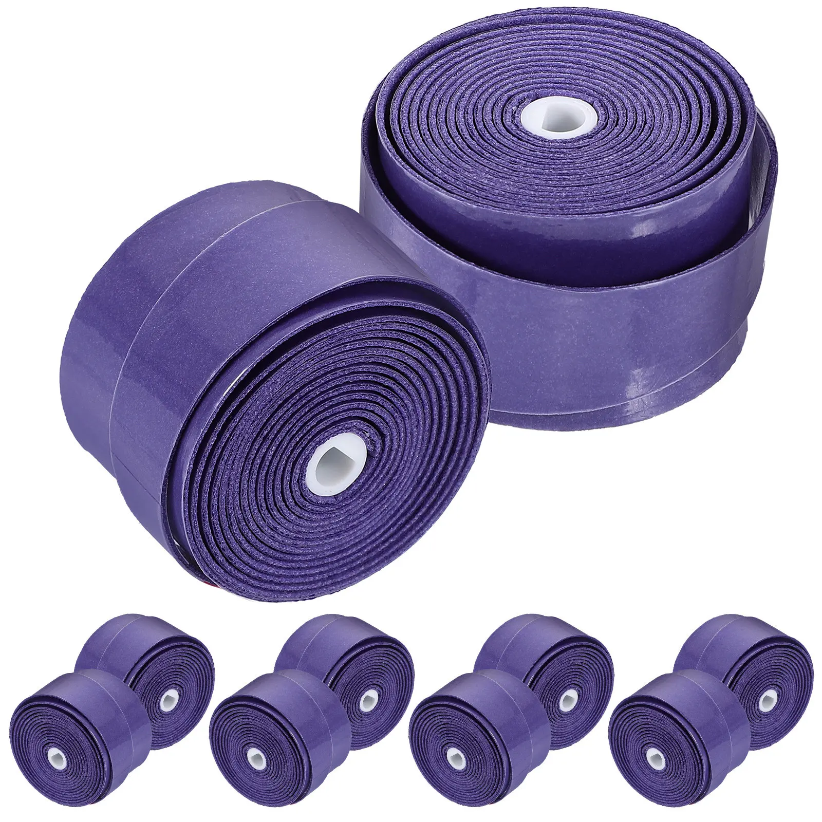 

10 рулонов противоскользящей ленты для бадминтонных ракеток, впитывающей пот, для обмотки ручки ракетки