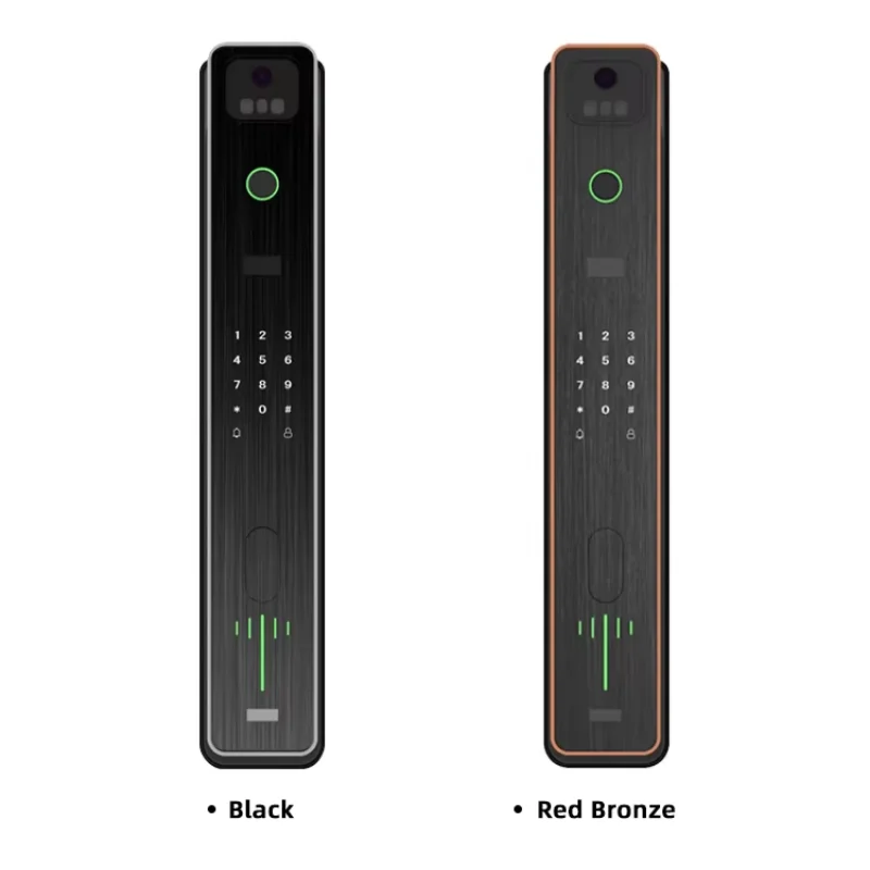 

2024 Fingerprint Biometric 3D Face Unlock Smart Door Lock 3d Face Recognition Smart Lock With Eye Scanner