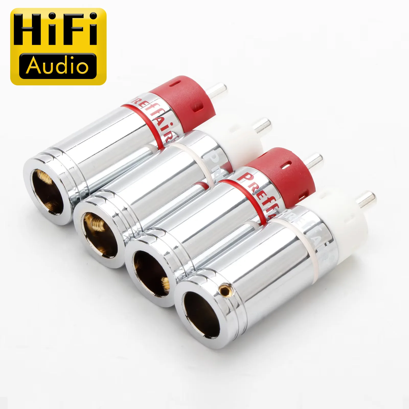 

Высококачественные RCA-разъемы Preffair с серебряным покрытием, паяемые RCA-штекеры для DIY Hi-Fi аудиокабелей и усилителей