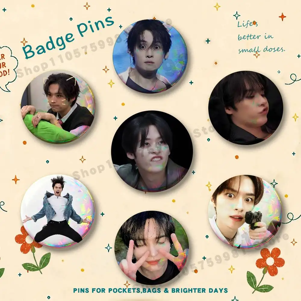L-Lee K-Know Lino Bundle Boy Badges Pins Button Custom Anime Role Old-school Brooches Cartoon Collar Gifts