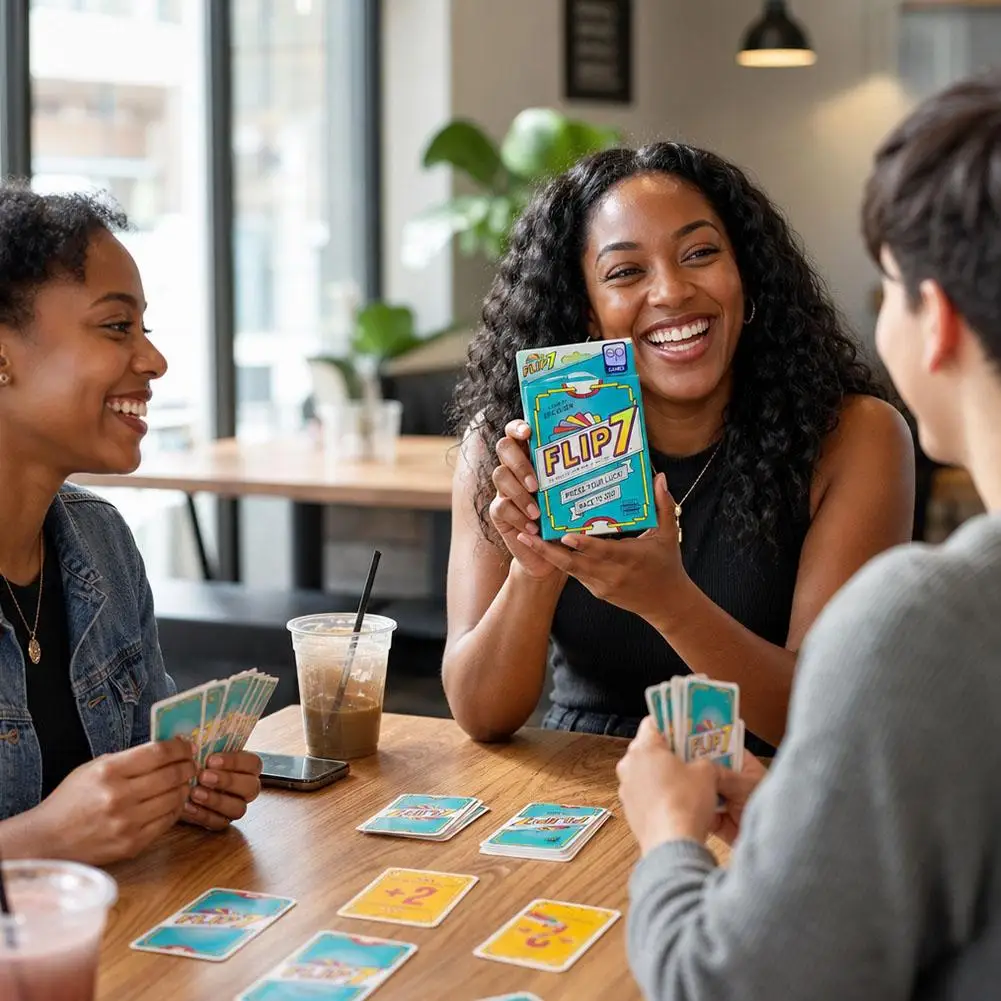 Flip7 Card Game Race To 200 Press Your Luck Game Fun Party Tabletop Game Family Night Interactive Leisure Card Game