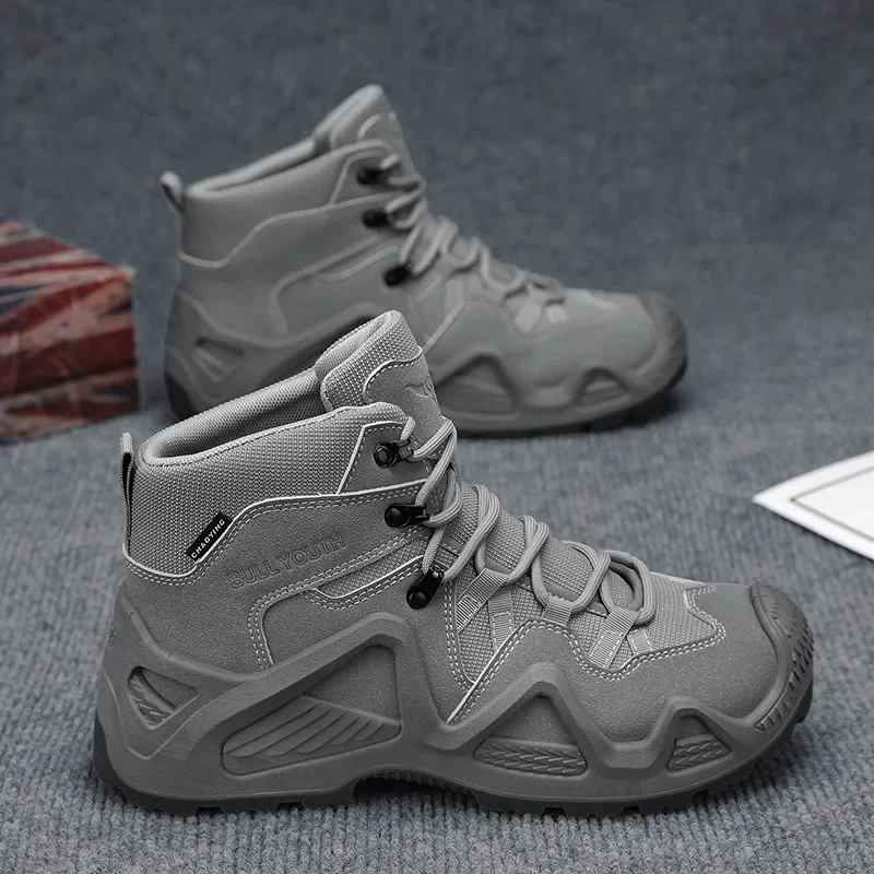 أحذية رجالية خفيفة التكتيكية الصحراء الأحذية في الهواء الطلق حذاء للسير مسافات طويلة للرجال وعرة عدم الانزلاق وحيد الرحلات الأنشطة الرياضية الأحذية #5