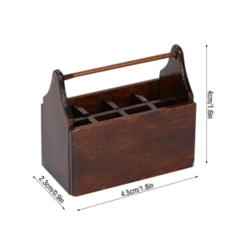 1:12 Mini Doll House Pocket Furniture Miniature Toolbox Accessories Box