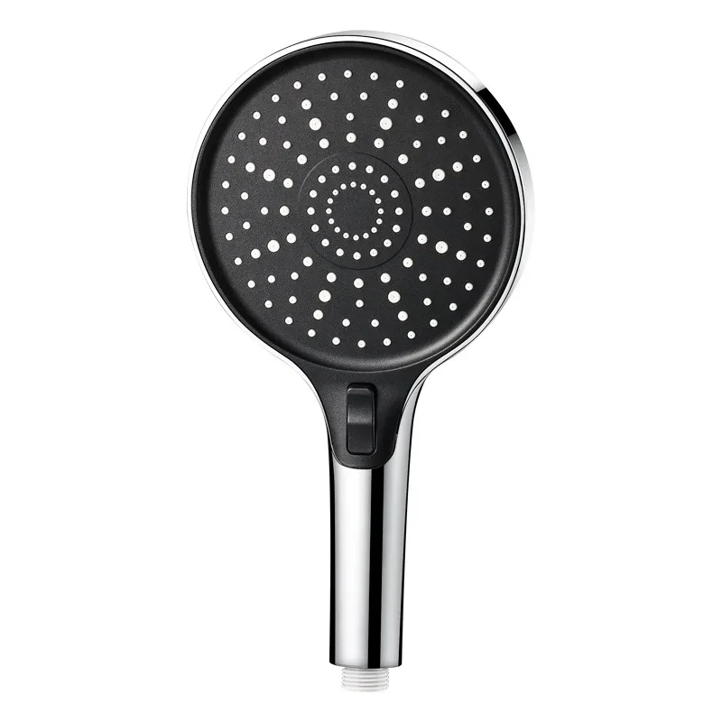 15CM Big Panel Large Flow Shower Head Black 3 Modes High Pressure Water Saving Spray Nozzle Rainfall Shower Bathroom Accessories