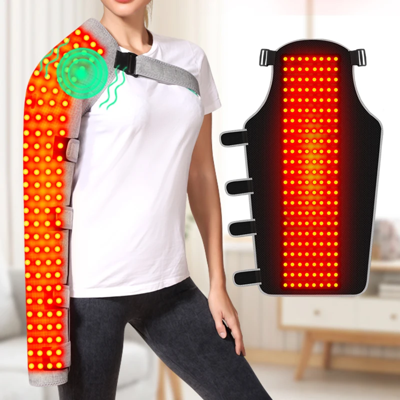 Red Light Heating Massage Arm Support 3 Vibration Settings Elbow Pain Relief Muscle Relaxation Shoulder Ease Sports Recovery