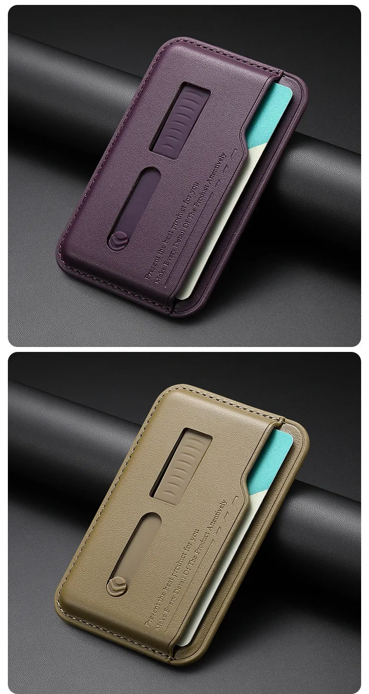 Starker magnetischer Kartenhalter mit Fächern für Magsafe Apple iPhone 17 16 15 14 18 Pro Max mit Kartenhalter, Fingerring und Handgelenkschlaufe – Detail 5