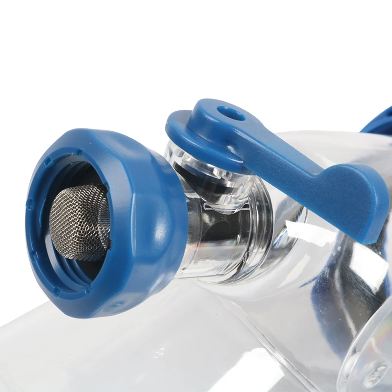 NCSMT 45 Degree RV Holding Tank Rinser, Must Have Sewer Adapter for RV Sanitation, Transparent Sewer Tank Adapter W/Gasket