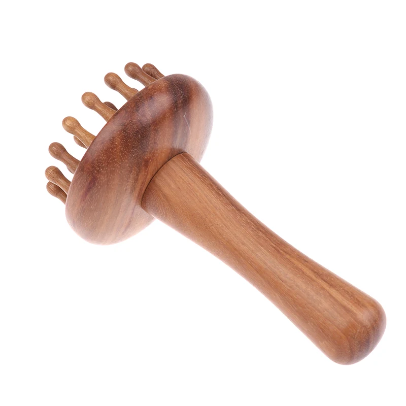1 Stück Sandelholz Gua Sha Massagebürste Kopf Nacken Schulter Bauch Bein Körper Meridian-Massagegerät Gua Sha Kamm Holz-Massagewerkzeuge – Detail 7